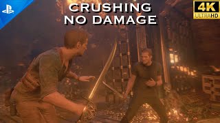 UNCHARTED 4 (PS5) Crushing Difficulty | No Damage | Perfect Parry | Rafe Boss Fight [4K HDR 60FPS]