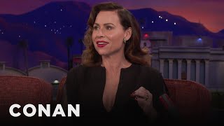 Minnie Driver On Americans' Bad Table Manners | CONAN on TBS