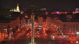 USSR Anthem Playing On Kiev Maidan Square Camera