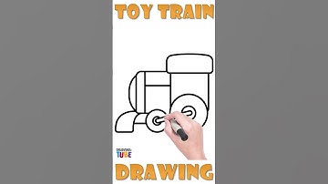 Toy Train Easy Drawing for Kids, Toddlers 🚂🎨✏️🖍️| #drawing #howtodraw #easydrawing #art