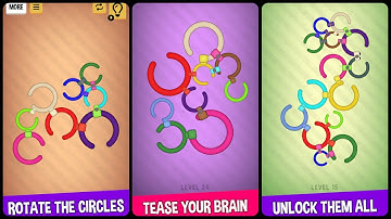 Untie The Rings: Circle Rotate Mobile Gameplay Android