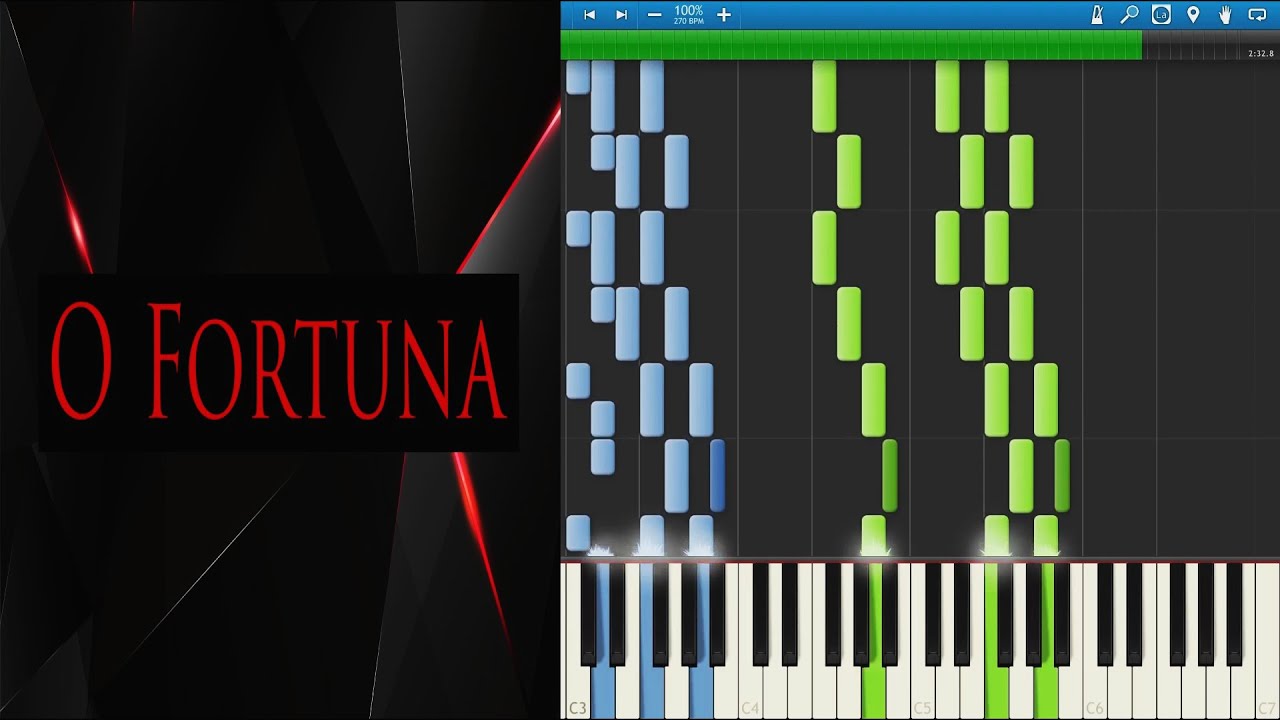 Solo Carmina Fortuna O Burana - Synthesia Transcription) | (Piano