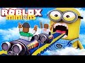 2 PLAYER ROCKET CART RIDE INTO THE MINIONS FOR ADMIN IN ROBLOX