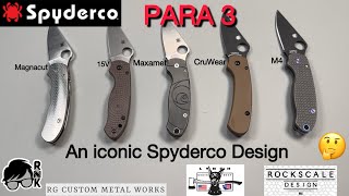 A long term review of the iconic Spyderco Knives Para 3 knife in a small sample of flavors