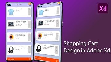 Shopping Cart Design | Course of UI/UX Design | Adobe XD Tutorial - 03