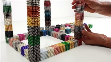 Playing with 20000 Magnetic Balls, Giant CUBE | Magnetic Games