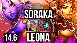 SORAKA & Jinx vs LEONA & Smolder (SUP) | Rank 5 Soraka, 400+ games, 0/5/25 | TR Challenger | 14.6