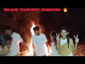 Island campsite campfire 