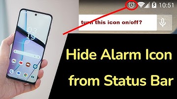 How to Hide Alarm Icon from Status Bar?