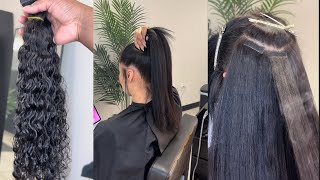 Curly Tape-In Install - Perfect Install Blend | Hair Transformation | ft. Level 27 Hair Collection