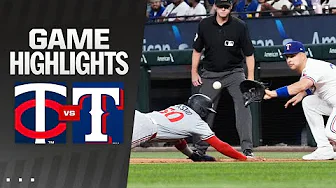 Twins vs. Rangers Game Highlights (8/17/24) | MLB Highlights thumbnail