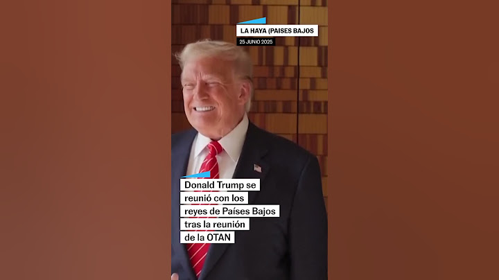 Donald TRUMP se reunió con los reyes de Países Bajos tras la reunión de la OTAN #shorts