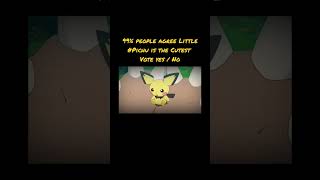 99%people agree Little #Pichu is the Cutest |Vote yes / No in the comments #pikachu #pichu #shorts