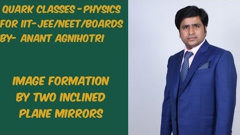 Plane Mirror part 10 ||physics for IIT JEE|NEET by Anant agnihotri || QUARK CLASSES