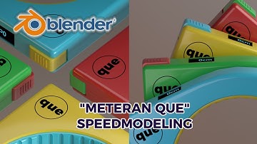 Meteran Que v1 - Measuring Tape Blender 3D Speed Modeling