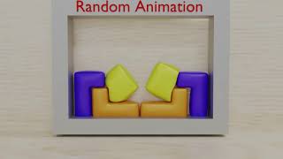 Soft Bodycloth Tetris V2 Blender Random Animation