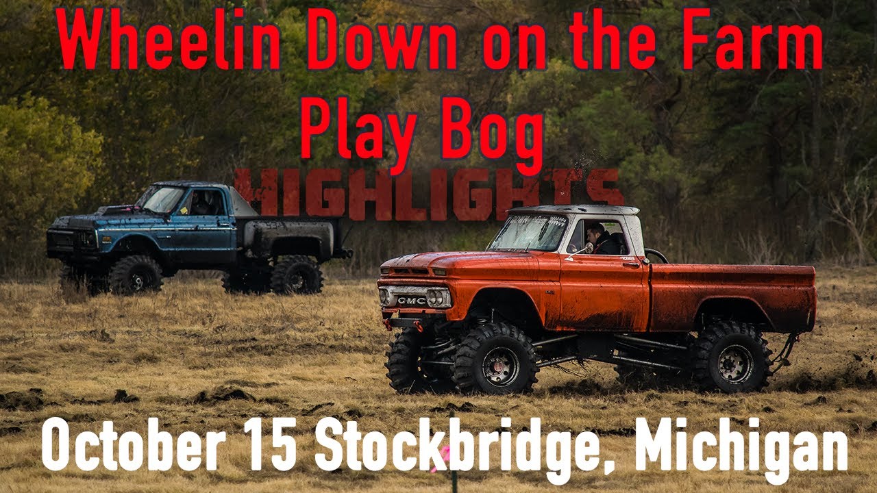 Wheelin Down On The Farm PLAY BOG highlights. Big trucks going wild.
