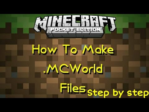 How to make .mcworld file | Step by Step