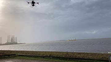 Drone Inspection on Esbjerg Harbor