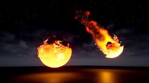 Game VFX - Realistic Fire planet and Meteor // Unreal Engine 4