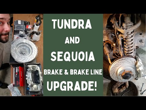 Toyota Tundra Brake & Braided Line Upgrade - Lexus GX460 Caliper And Rotor Swap Replacement