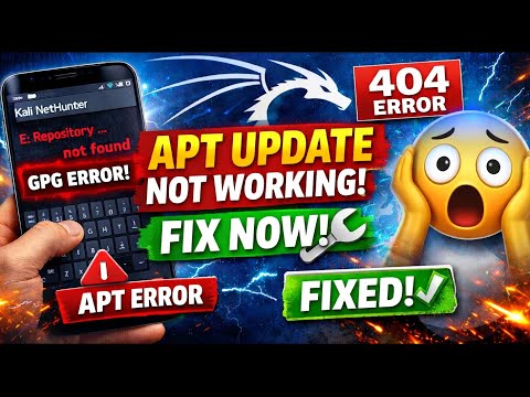 APT UPDATE NOT WORKING in Kali NetHunter 😱 | FIX IN 2 MINUTES!