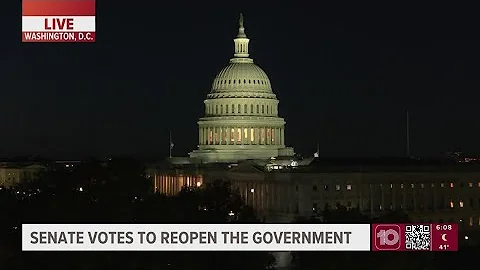 Senate approves bill to end the shutdown, sending it to the House