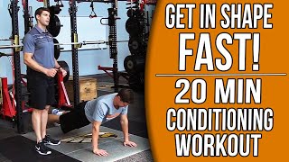 20 Min At-Home Basketball Conditioning Workout - Get in Shape FAST!