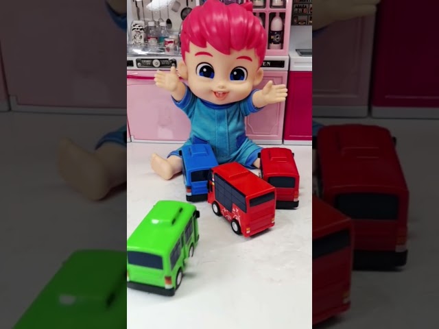 Doll Play Set Toys 🚗🚓🚑🚒Satisfying Unboxing & Review🎧