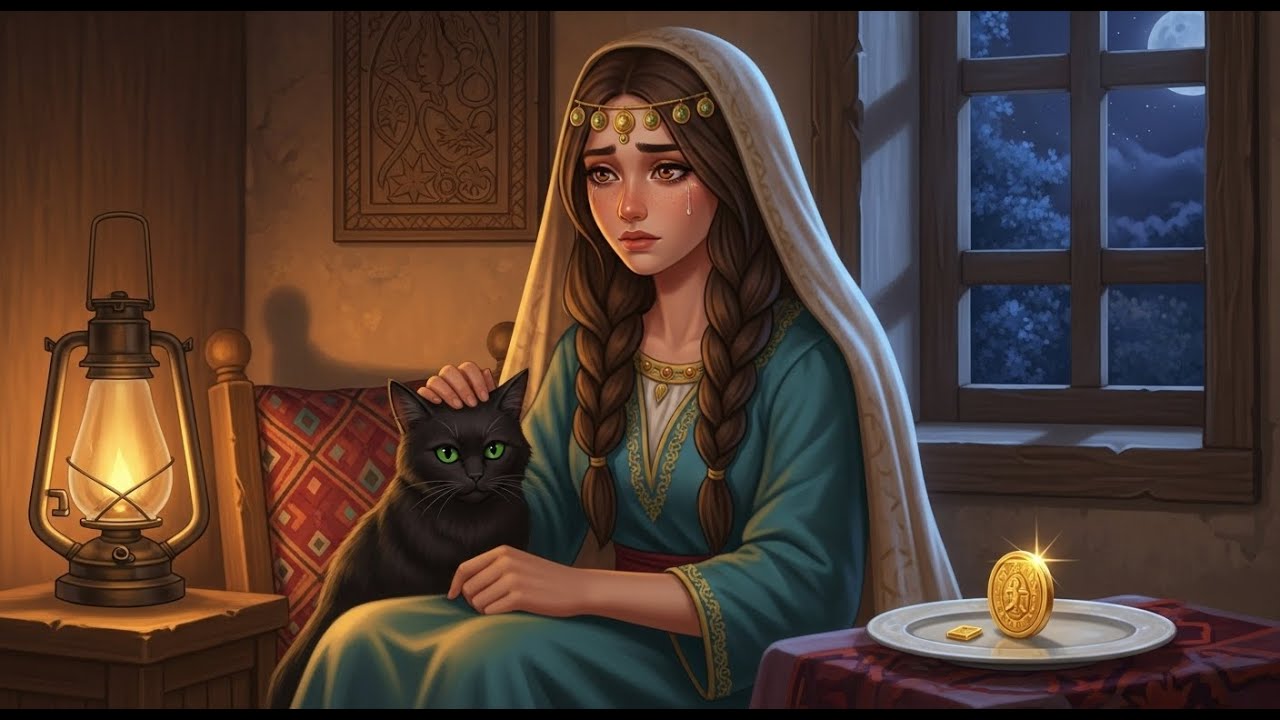 قصة#أمينة_الكريمة_وقطة_الذهب_الغامضة |و نهاية التاجر الطماع 🐈