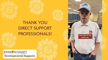 Thank you Direct Support Professionals! [DSP Recognition Week]