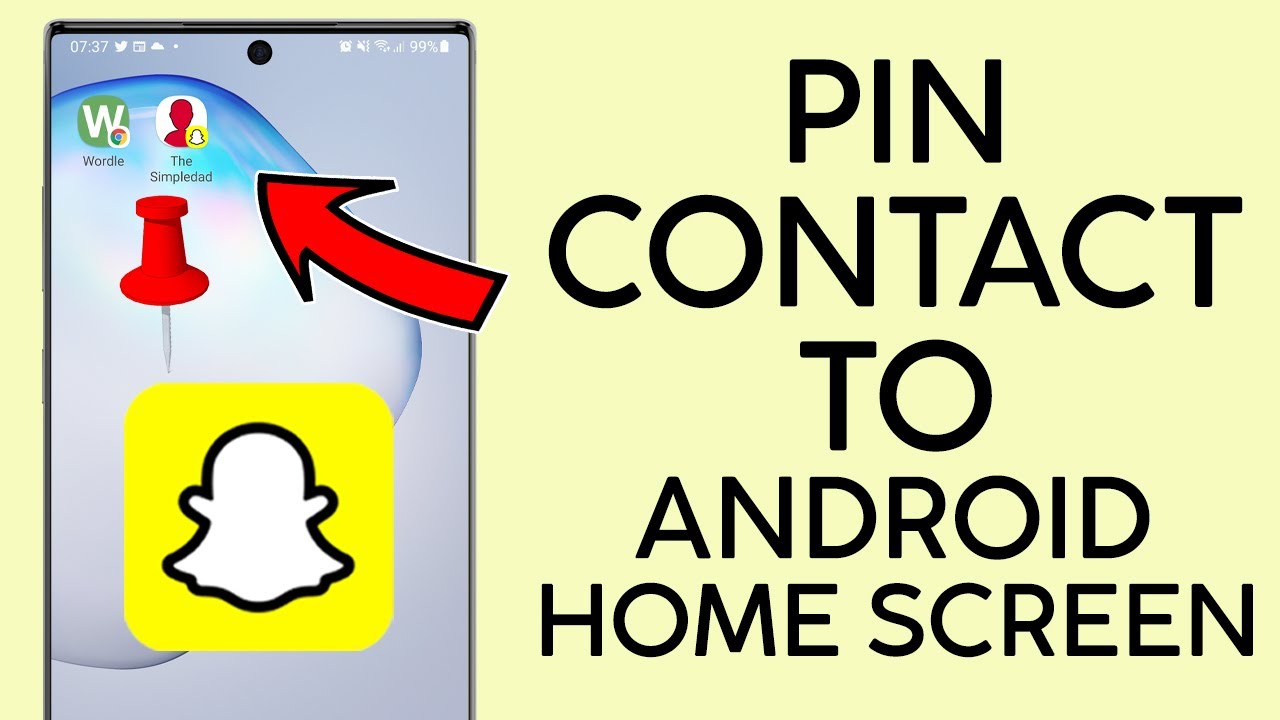 How to Pin Snapchat Contact to Android Home Screen 2022 