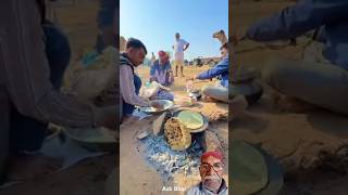 village life desi traditional food desert 🏝️ Rajasthani old culture village  #ytshort #sobharisindh