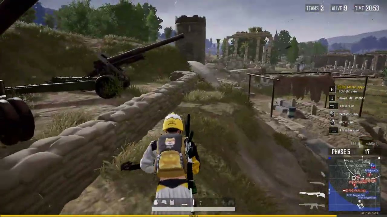 Final 5 mins of a pubg match; courtesy of the crossbow