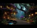 Fireflies Fairycore Village in the Woodland 🌲 Soothes Flute Magical Music &amp; Forests Ambience