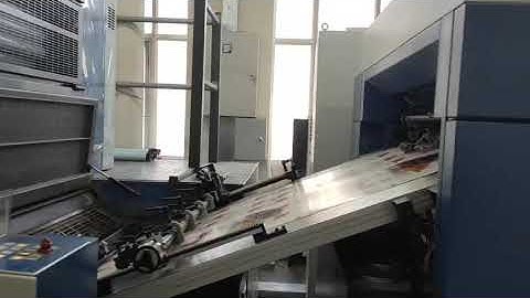 UV LED SYSTEM ON KBA RAPIDA 105 SHEET OFFSET MACHINE