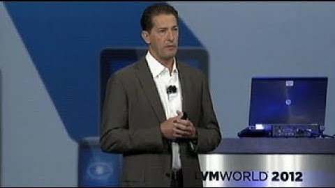 Day 2 General Session at VMworld 2012 San Francisco w/ Slides