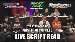 Transformers Live Script Read w/ Sharon Alexander, Gregg Berger, Laurie Faso, Doug Parker at TFcon