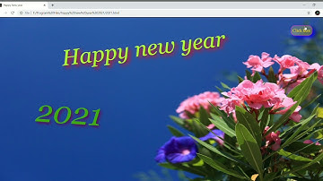 Happy new year 2021 || using HTML and CSS