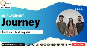 My Placement journey as Test Engineer from QSpiders Marathahalli