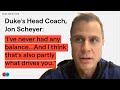 Duke HC Jon Scheyer reflects on going undrafted and how failure has only made him come back stronger