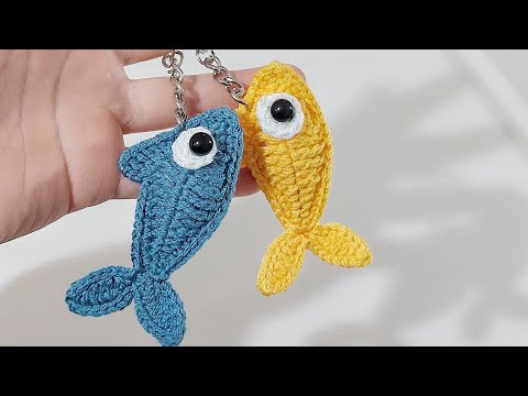 wow!🙀 great fish🐟🐟 knit keychain, very easy to make. Harika yapımı çok kolay balık anahtarlık.