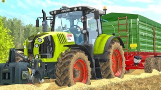 Harvesting, baling straw in Switzerland  - Farming 17