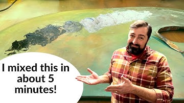 How I mix a value scale in oil paint fast!