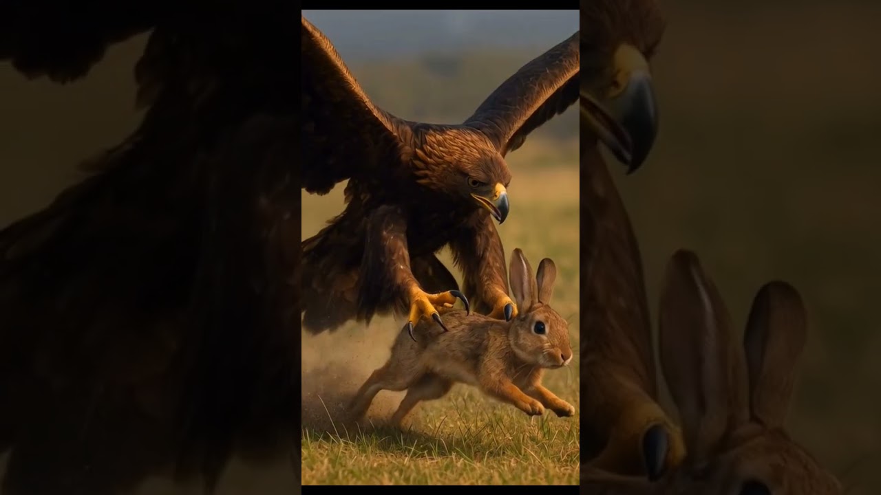 Eagle attacks on Rabbit..