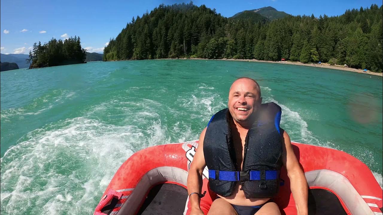 4K Tubing Behind a JET SKI at Harrison Lake Harrison Hot Springs