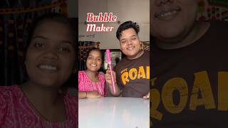 My Sister Vs Me : Who will make the best Bubble Maker #shorts