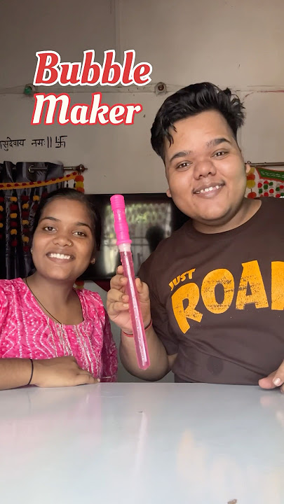 My Sister Vs Me : Who will make the best Bubble Maker #shorts