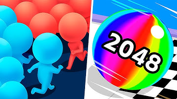 Ball Run 2048 vs Count Master - All Levels Gameplay Walkthrough Android & IOS - NEW APK GAME!