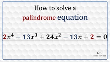 How to Solve Palindrome Equations